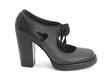Tag Black Lace-Up Mary Jane Heel: Profile outside