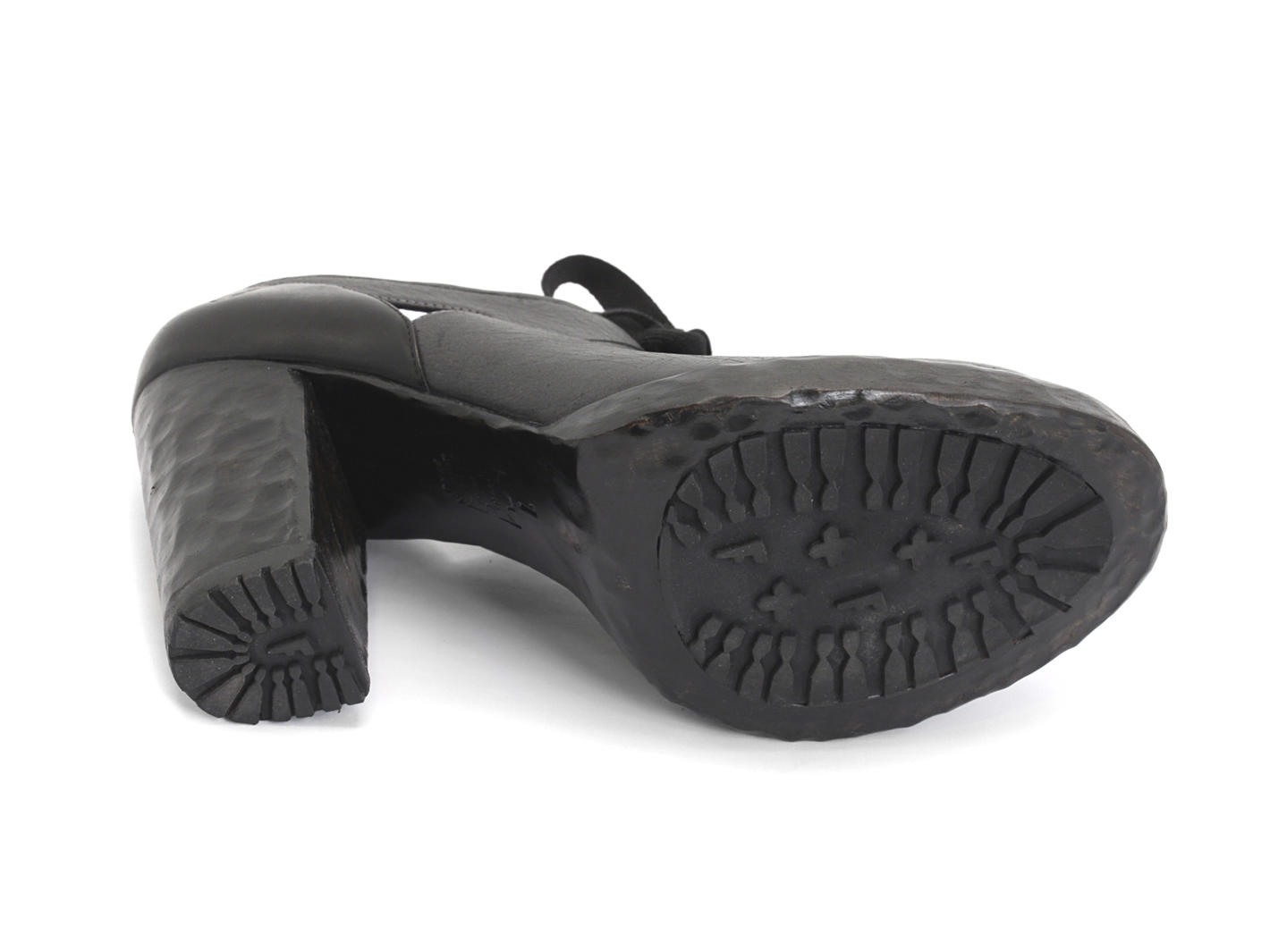 Tag Black Lace-Up Mary Jane Heel: Sole