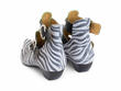 Tammi Rose Zebra/Green Strappy Ankle Booties: Back