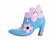 Tauri Blue/Lilac Flower ankle boot: Profile outside
