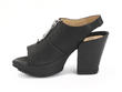 Tent Black Open Toe Platform Sandal: Profile inside