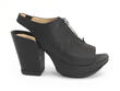 Tent Noir Open Toe Platform Sandal: Profile outside