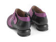 Tina Pink/Black Contrast buckle shoe: Back
