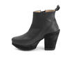 Tinder Black Leather Platform Boot: Profile inside