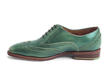 Toledo Green Double wingtip oxford: Profile inside