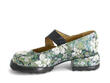 Trina Green Floral Mary Janes with Studs: Profile inside