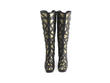 Turner Gold Tall boot with metal heel: Front