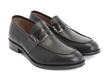 Tuscan Black Classic penny loafer: Quarter view