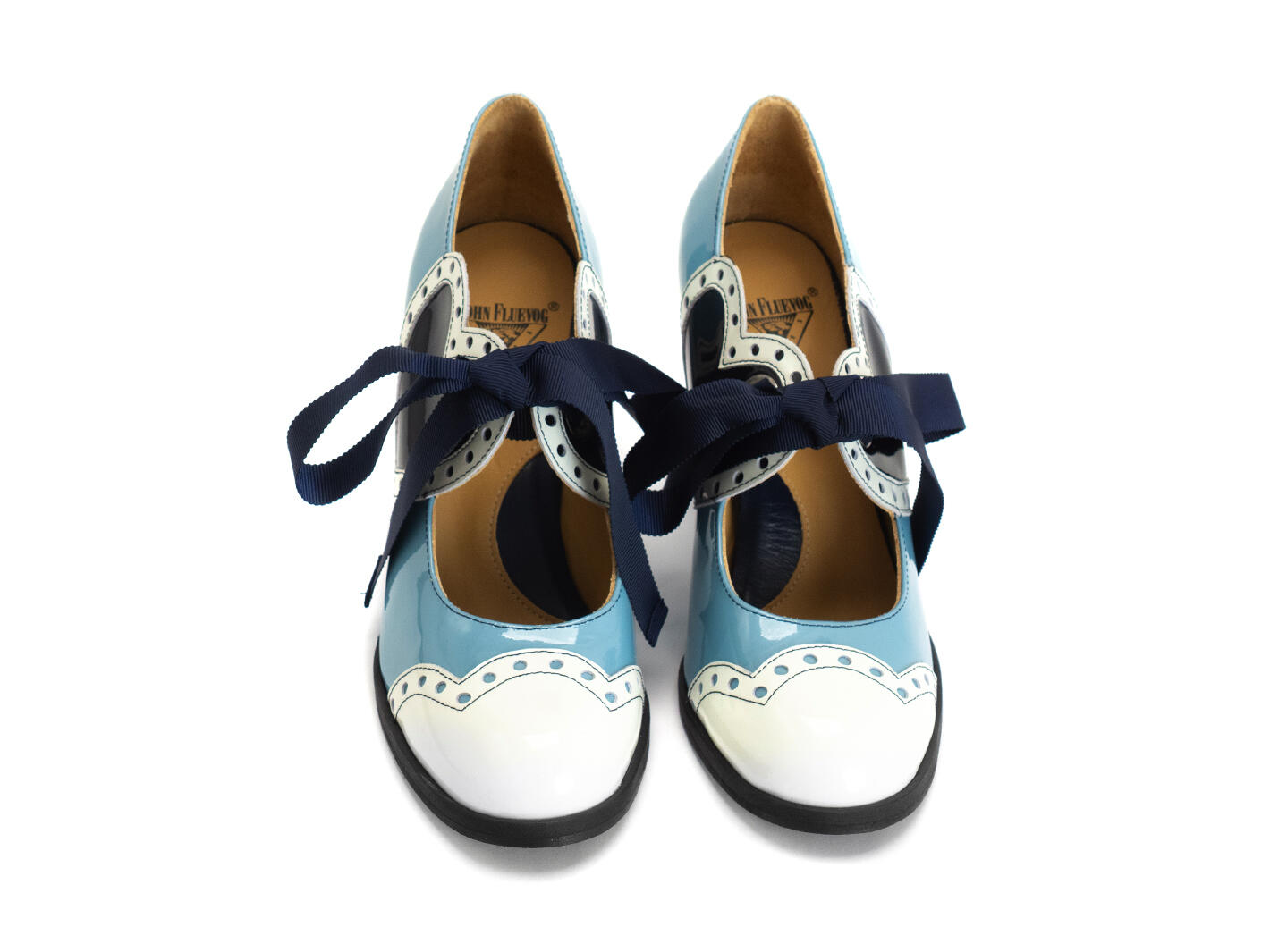 Tutti Blue Mary Jane with heart: Front