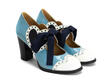 Tutti Blue Mary Jane with heart: Quarter view