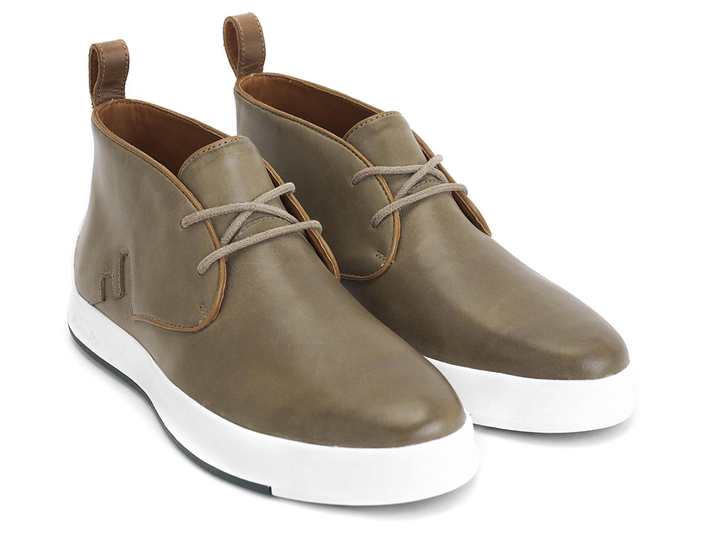 Type 3 Tan Sporty chukka sneaker: Quarter view