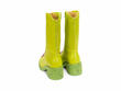 Vagabond Lime Green Tall Lace-Up Boots: Back