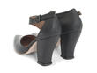 Vanessa Black Ankle Strapped Leather Heel: Back