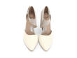 Vanessa Mauve & Cream Ankle Strapped Leather Heel