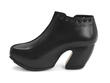 Venturous Black Side laced platform heel: Profile inside
