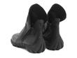 Walker: Mens Black SLOUCHY ZIP-UP ANKLE BOOT: Back