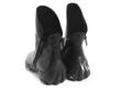 Walker: Womens Black Slouchy zip-up ankle boot: Back