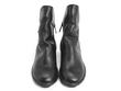 Walker: Womens Black Slouchy zip-up ankle boot: Front