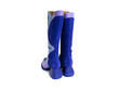 Warhol Blue/Green Multi Leather Boots: Back