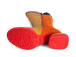 Warhol Orange/Yellow/Black Multi Leather Boots: Sole
