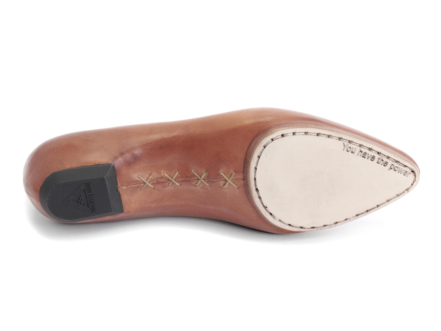 Water Orange Pointed Slip-On Shoe: Sole