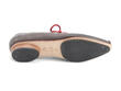 Waterloo Grey & Red Raw-Edged Lace-Up Shoe: Sole