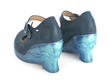 Wendy Blue Mary jane wedge: Back