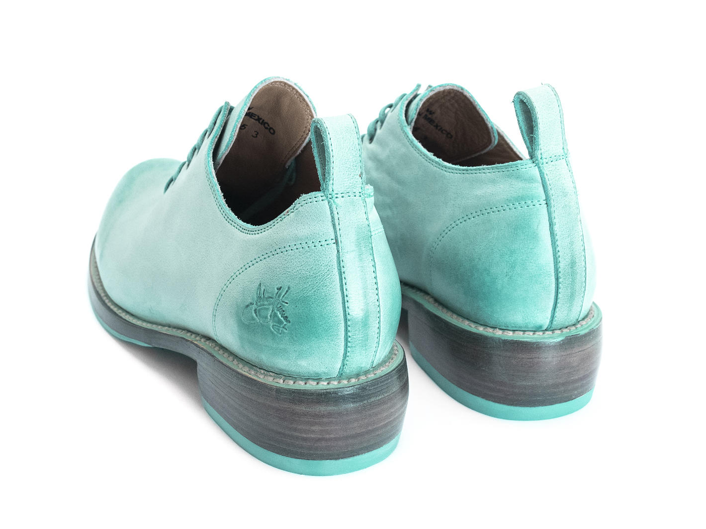Winch Turquoise Wholecut shoe: Back