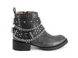 Wolverhampton Pewter Ankle boot with hardware: Profile outside