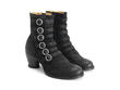 Woodland Black Strappy ankle boot: Quarter view