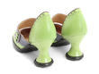 Zaza Green & Purple Wide-Strap Mary Janes