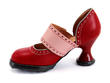 Zaza Rouge, Rose & Gris Wide-Strap Mary Janes
