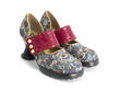 Zaza Tapisserie/Rouge Wide-Strap Mary Janes: Quarter view
