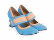 Zewde Blue/Peach Charles IX rétro: Quarter view