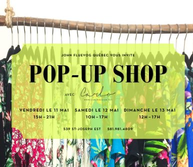Pop-up Shop avec Carlo