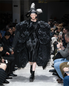 sculptural wooden platform boot at Comme des Garçons